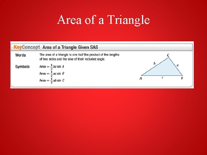Area of a Triangle 