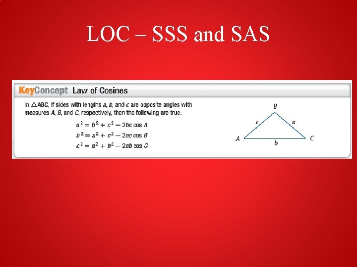 LOC – SSS and SAS 