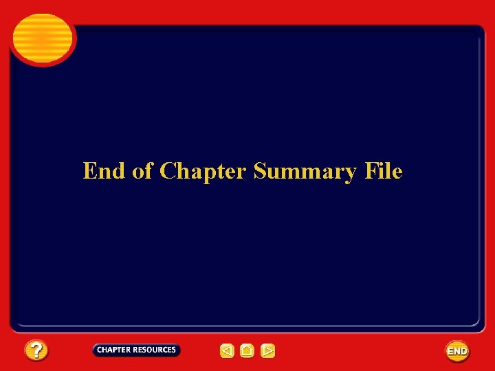 End of Chapter Summary File 