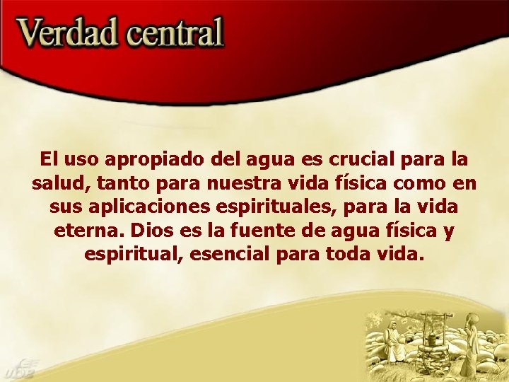 El uso apropiado del agua es crucial para la salud, tanto para nuestra vida