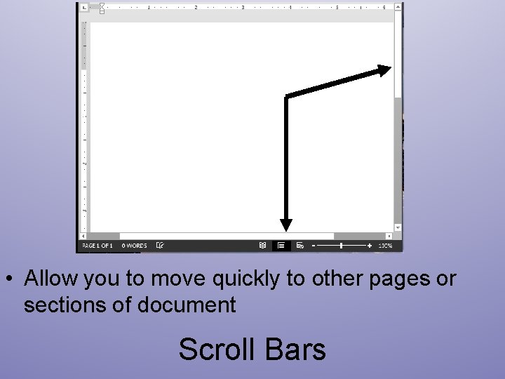  • Allow you to move quickly to other pages or sections of document