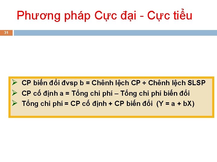 Phương pháp Cực đại - Cực tiểu 31 Ø CP biến đổi đvsp b