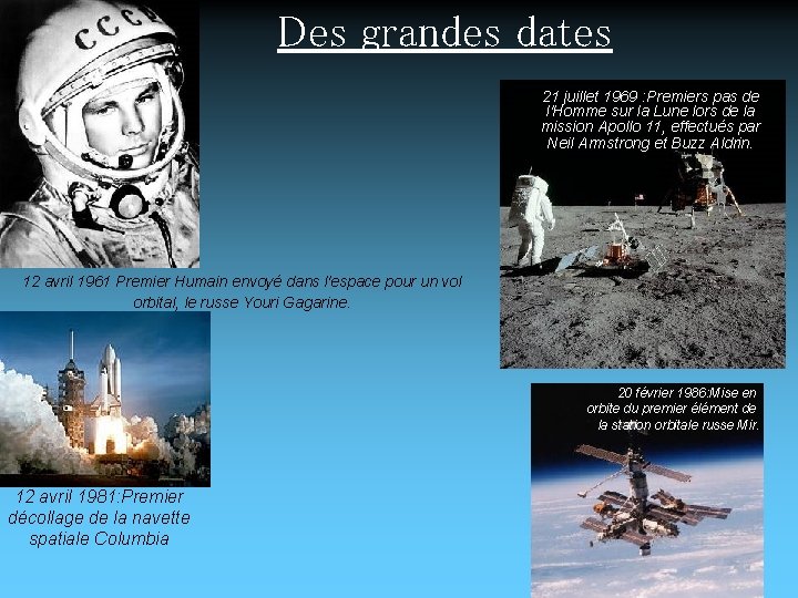 Des grandes dates 21 juillet 1969 : Premiers pas de l'Homme sur la Lune