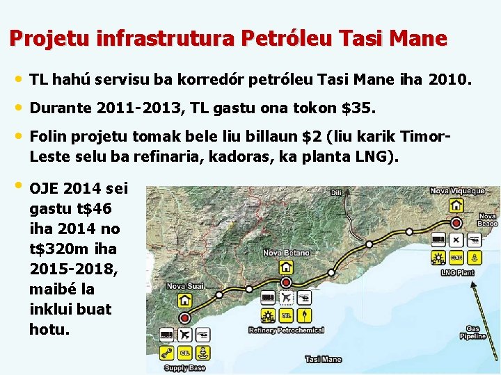 Projetu infrastrutura Petróleu Tasi Mane • TL hahú servisu ba korredór petróleu Tasi Mane