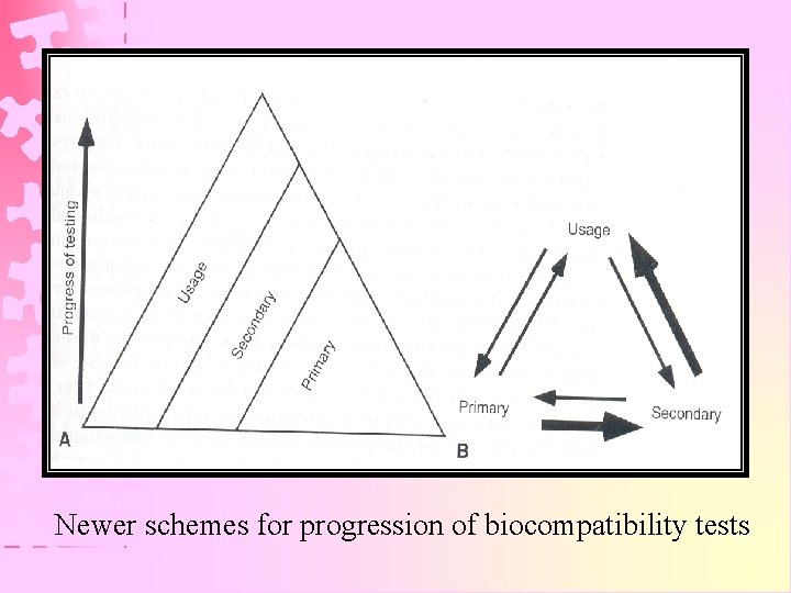 Newer schemes for progression of biocompatibility tests 