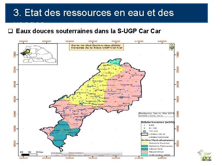 3. Etat des ressources en eau et des usages q Eaux douces souterraines dans