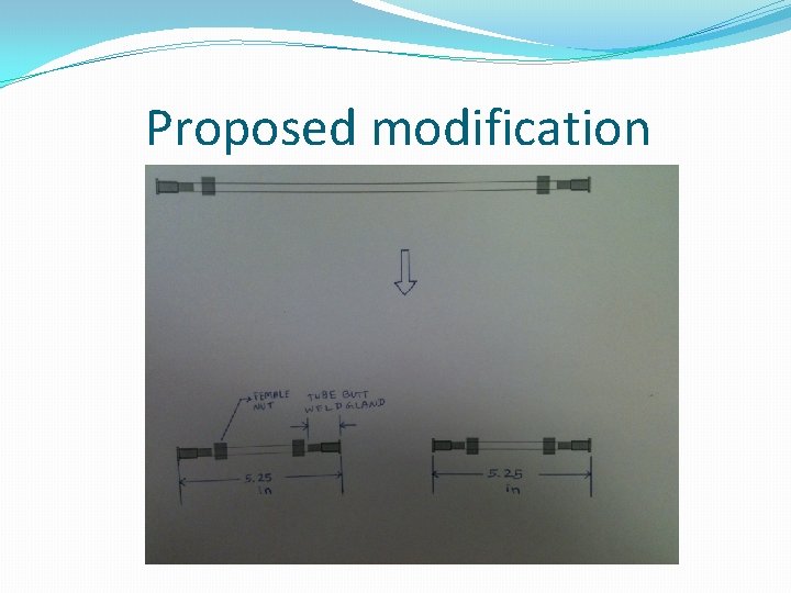 Proposed modification 