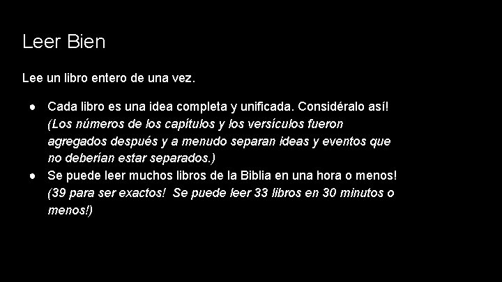 Leer Bien Lee un libro entero de una vez. ● Cada libro es una