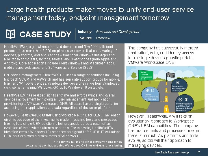 Large health products maker moves to unify end-user service management today, endpoint management tomorrow