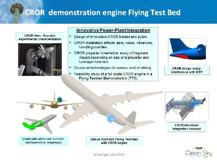 CROR demonstration engine Flying Test Bed Le Bourget June 2013 17 