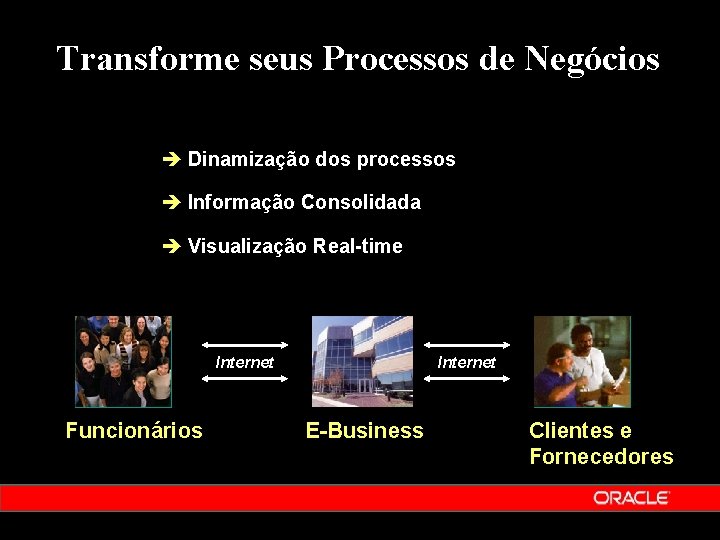 Transforme seus Processos de Negócios è Dinamização dos processos è Informação Consolidada è Visualização