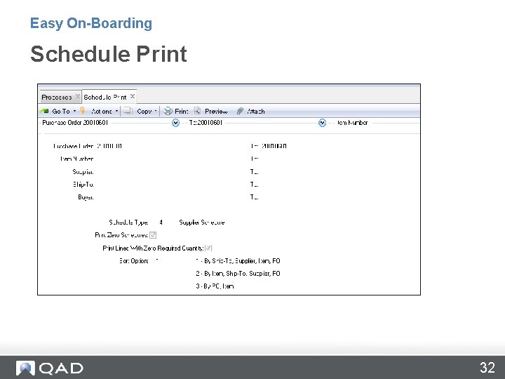 Easy On-Boarding Schedule Print 32 