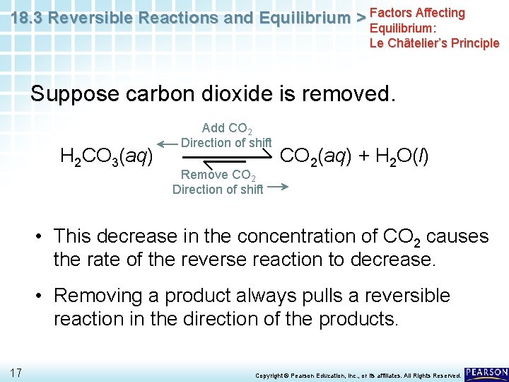 18. 3 Reversible Reactions and Equilibrium > Factors Affecting Equilibrium: Le Châtelier’s Principle Suppose