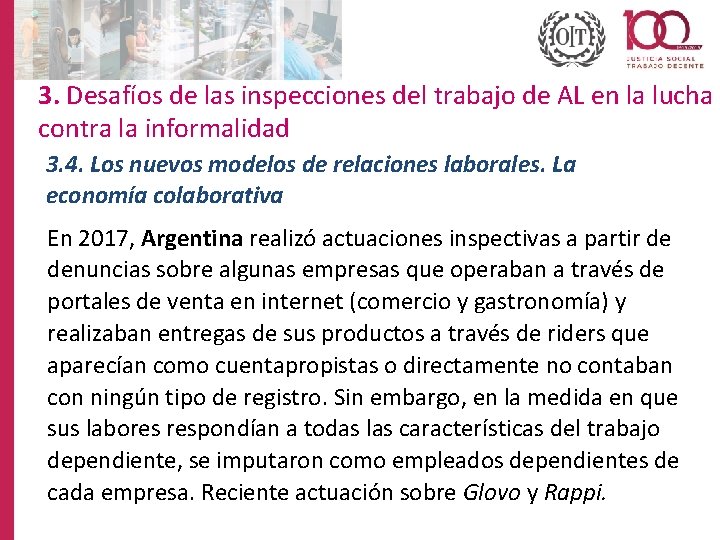 3. Desafíos de las inspecciones del trabajo de AL en la lucha contra la