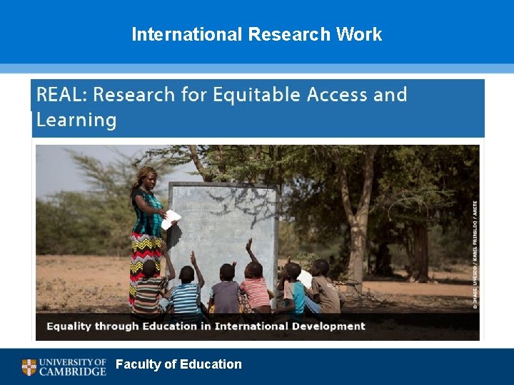 International Research Work Faculty of Education 