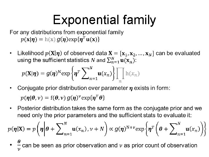 Exponential family 