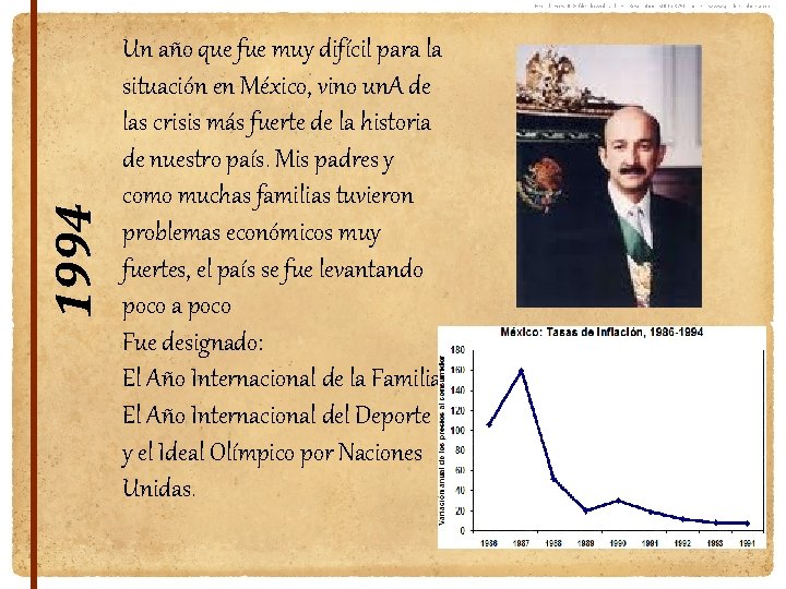 1994 Un año que fue muy difícil para la situación en México, vino un.