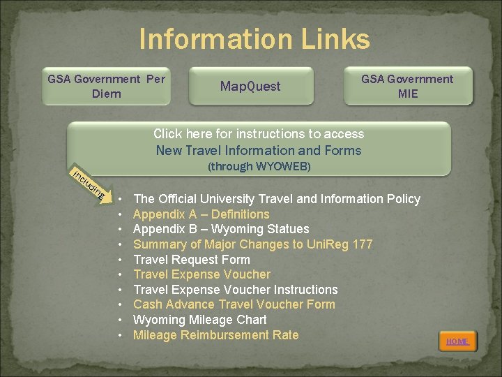 Information Links GSA Government Per Diem Map. Quest GSA Government MIE Click here for