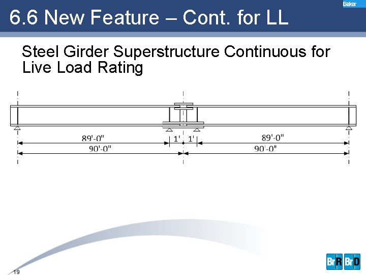 6. 6 New Feature – Cont. for LL Steel Girder Superstructure Continuous for Live