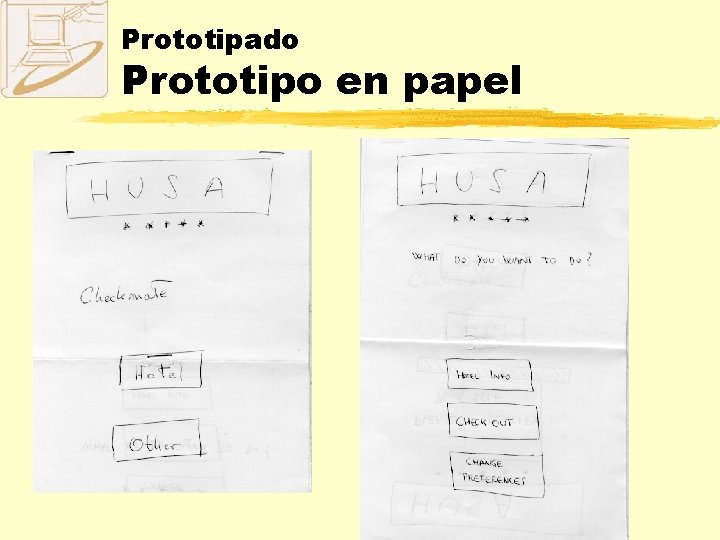 Prototipado Prototipo en papel 