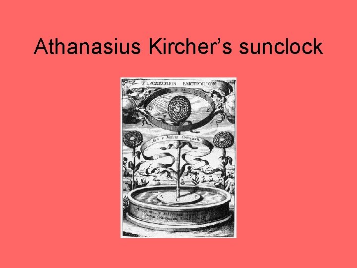 Athanasius Kircher’s sunclock 
