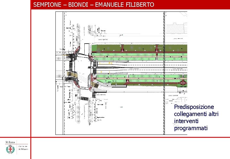 SEMPIONE – BIONDI – EMANUELE FILIBERTO Predisposizione collegamenti altri interventi programmati 