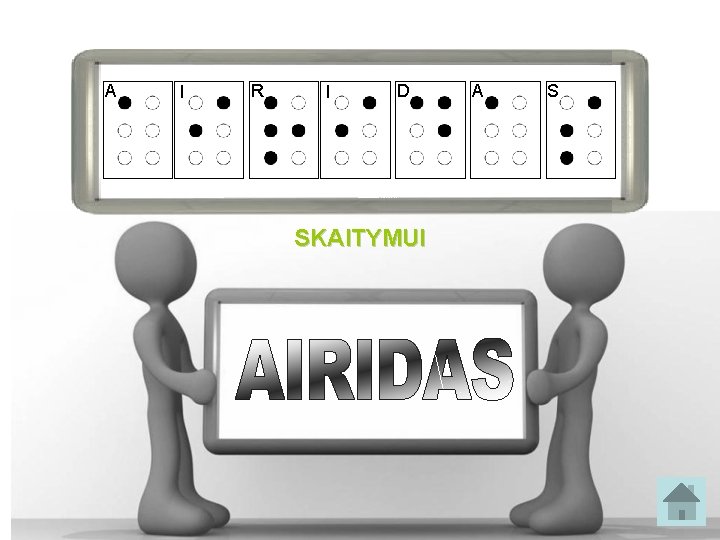 A I R I D SKAITYMUI A S 