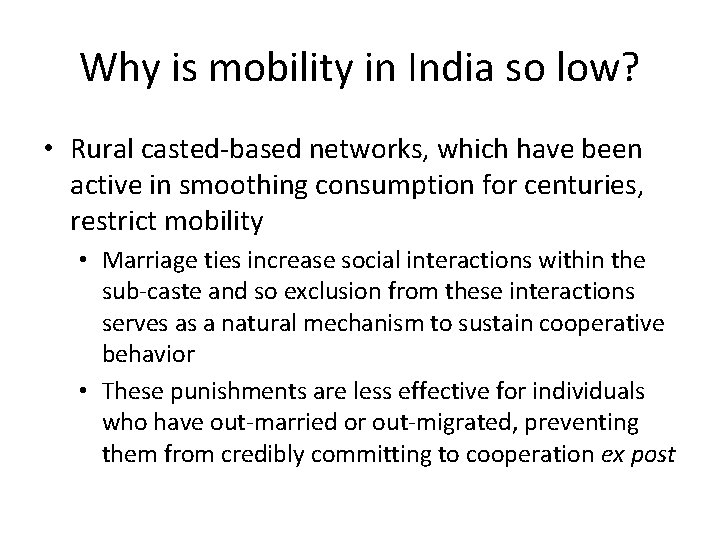 Why is Mobility in India So Low Social