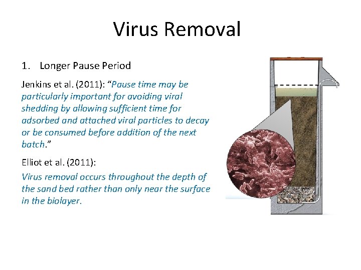 Virus Removal 1. Longer Pause Period Jenkins et al. (2011): “Pause time may be