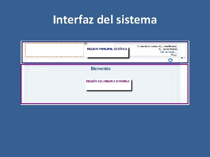 Interfaz del sistema 