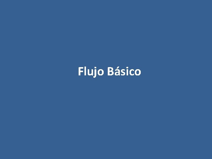 Flujo Básico 