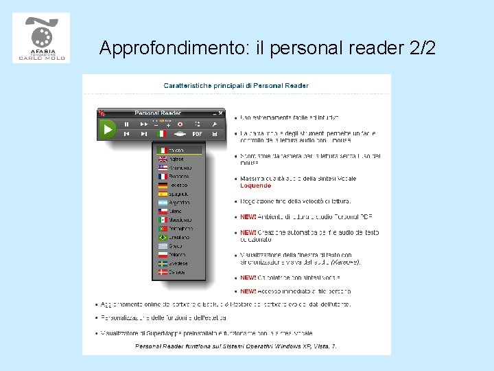 Approfondimento: il personal reader 2/2 