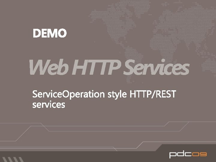 Web HTTP Services 