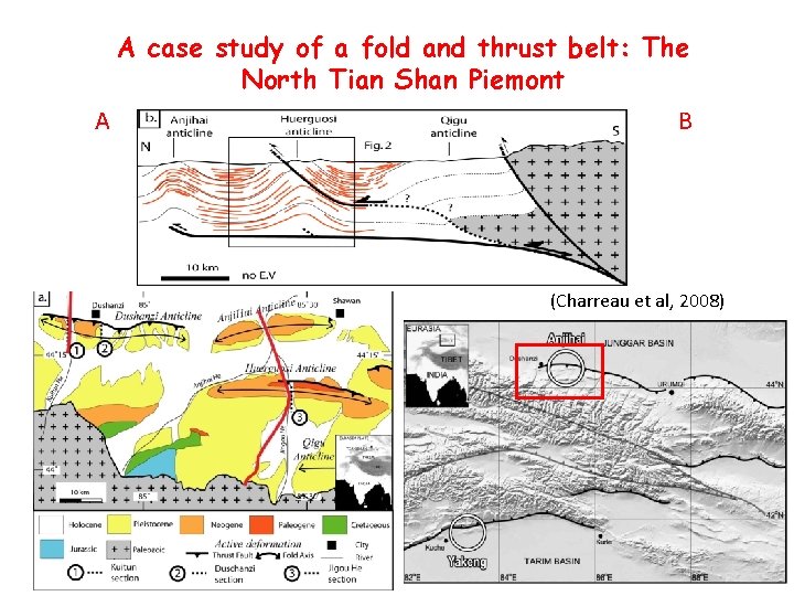 A case study of a fold and thrust belt: The North Tian Shan Piemont