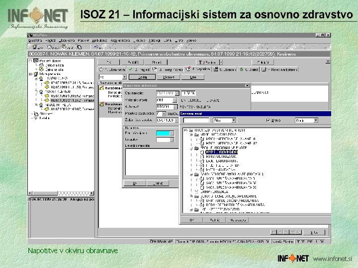 Napotitve v okviru obravnave www. infonet. si 