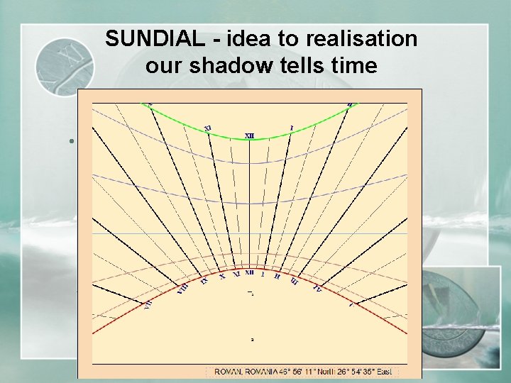 SUNDIAL - idea to realisation our shadow tells time • Your Subtopics Go Here