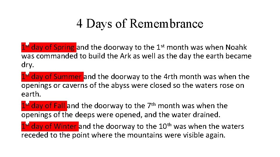 4 Days of Remembrance 1 st day of Spring and the doorway to the