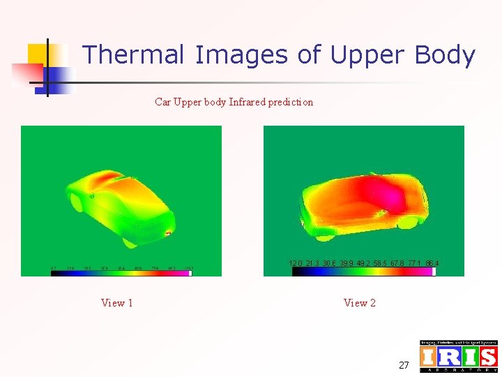Thermal Images of Upper Body Car Upper body Infrared prediction View 1 View 2