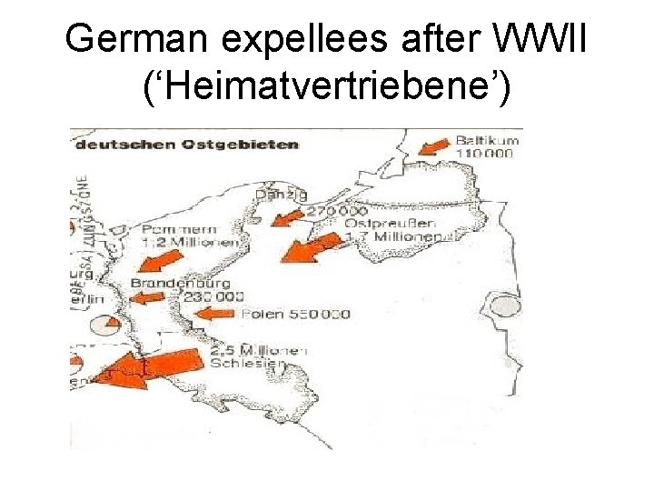 German expellees after WWII (‘Heimatvertriebene’) 
