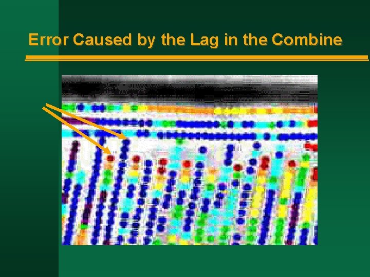 Error Caused by the Lag in the Combine 
