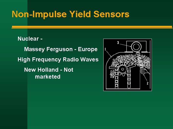 Non-Impulse Yield Sensors Nuclear Massey Ferguson - Europe High Frequency Radio Waves New Holland