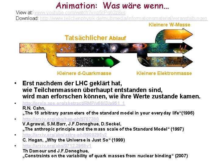 Animation: Was wäre wenn… View at: www. youtube. com/watch? v=p 5 c. Pg 62