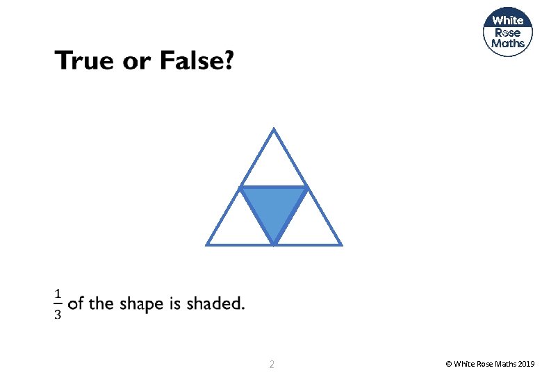  2 © White Rose Maths 2019 