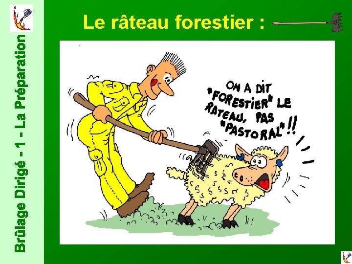  Le râteau forestier : 