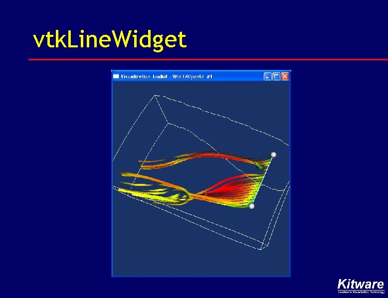 vtk. Line. Widget 