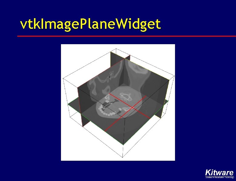 vtk. Image. Plane. Widget 