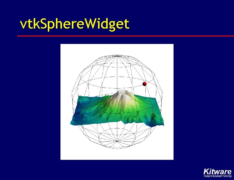 vtk. Sphere. Widget 