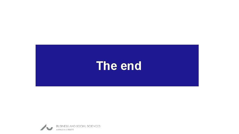 The end 