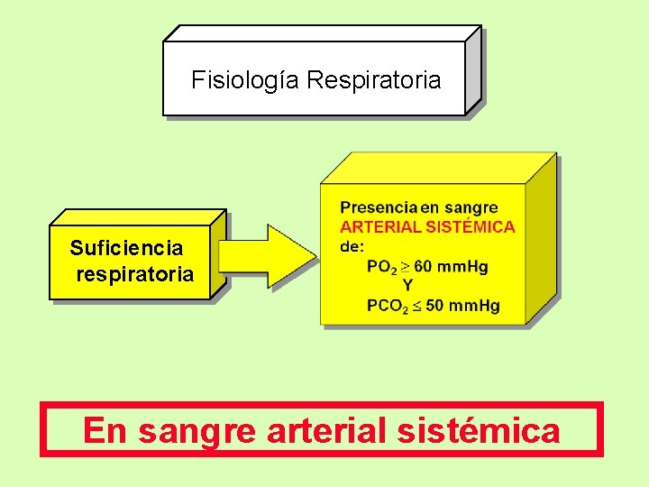 Fisiología Respiratoria Suficiencia respiratoria En sangre arterial sistémica 