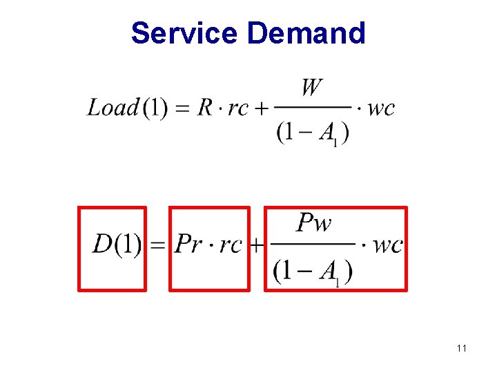 Service Demand 11 